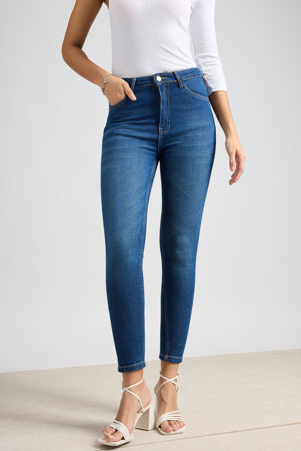 Deep Indigo Women's Skinny Jeans