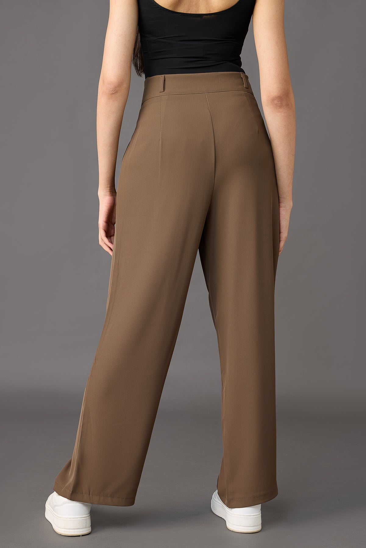 Hazelwood Pleated Women's Straight Korean Pants