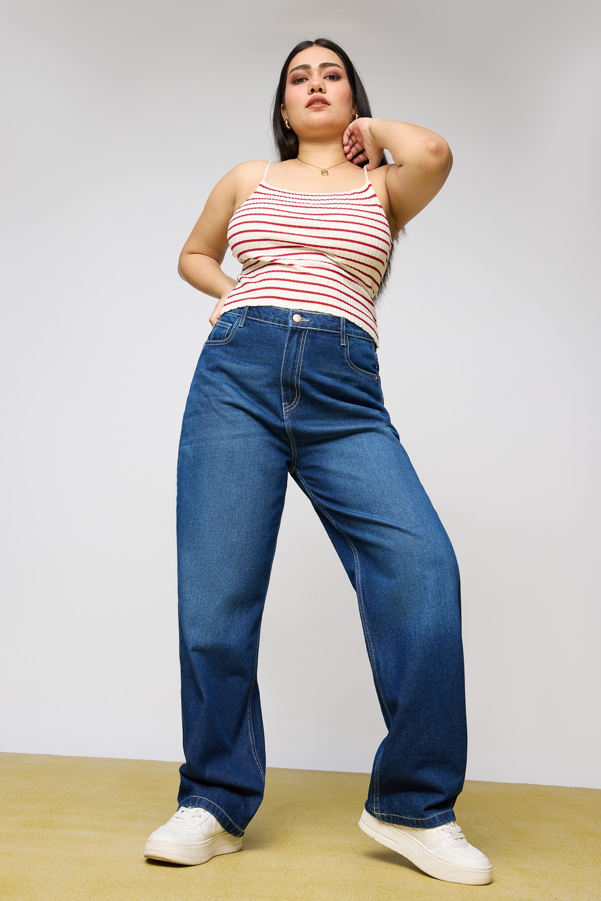 Curve Perennial Blue Straight Jeans