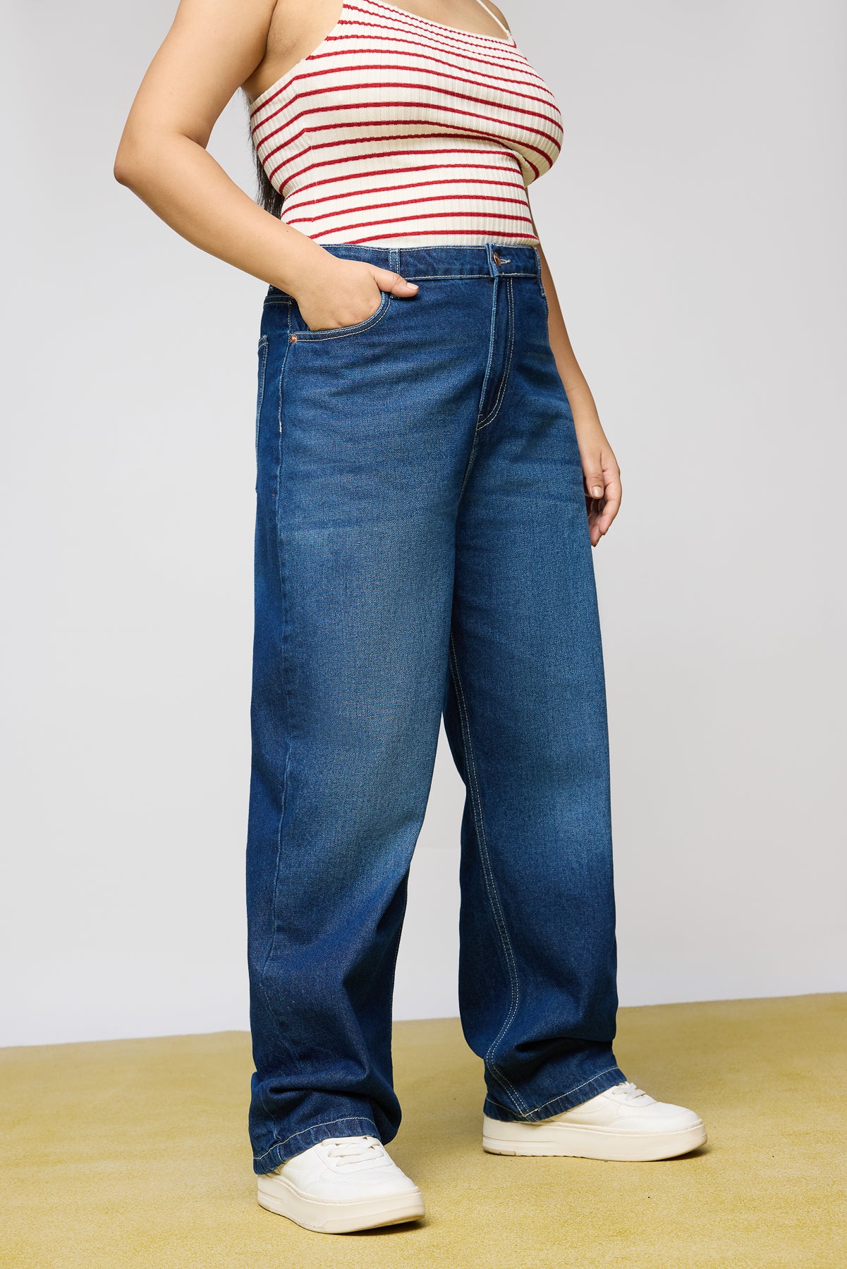 Curve Perennial Blue Straight Jeans