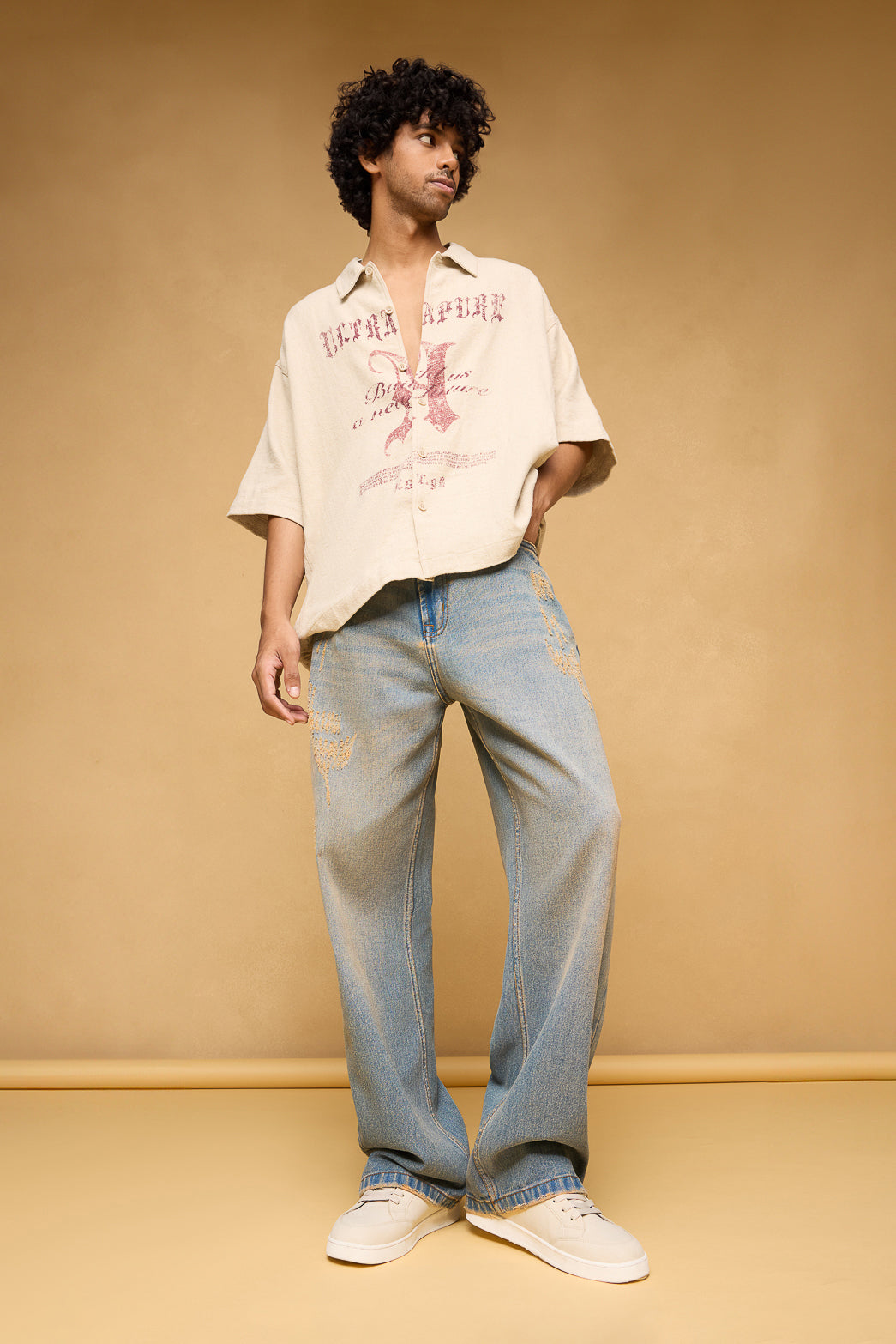 Dust Storm Men's Baggy Straight Jeans