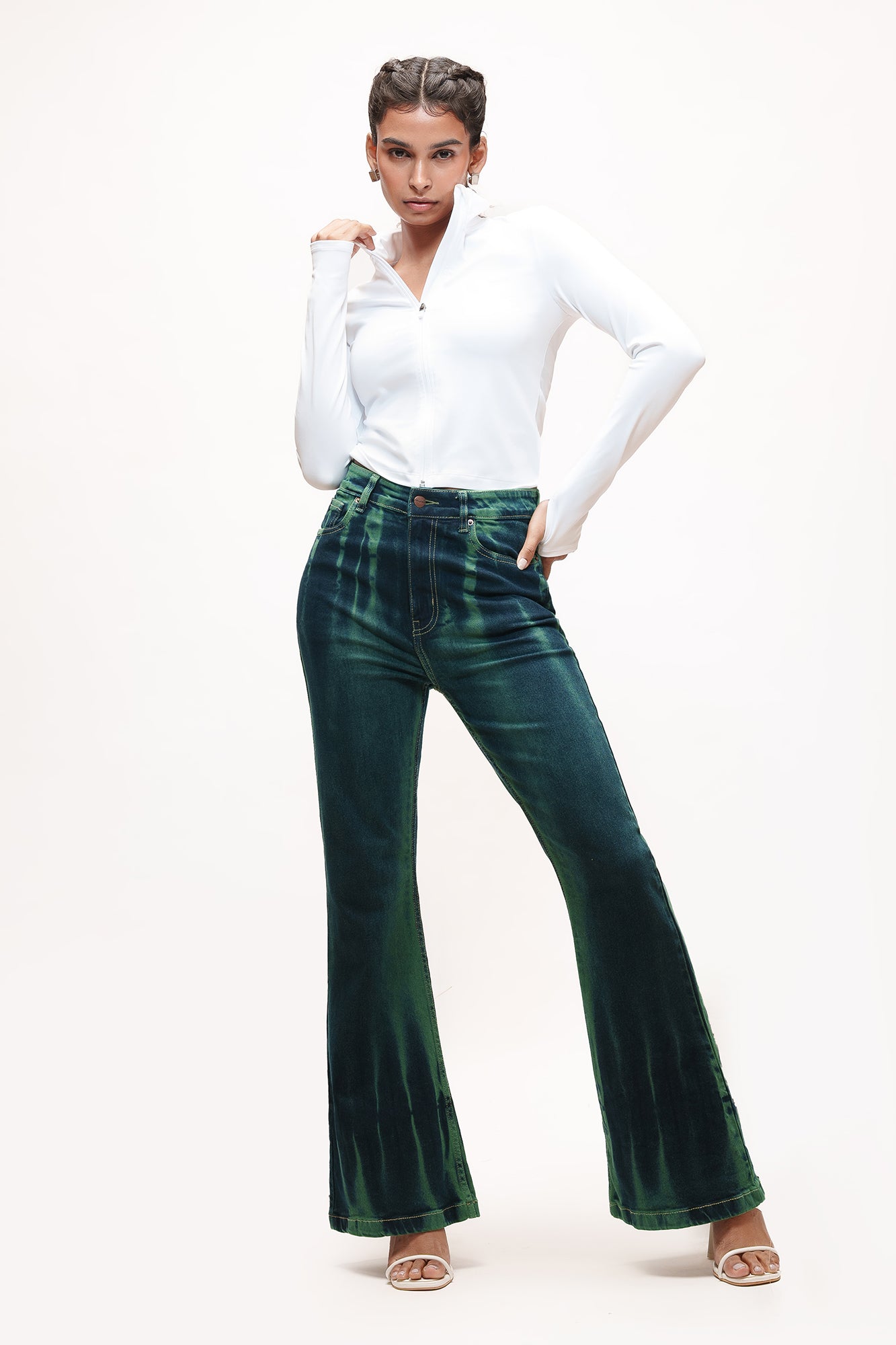 Emerald Cascade Women's Bootcut Jeans