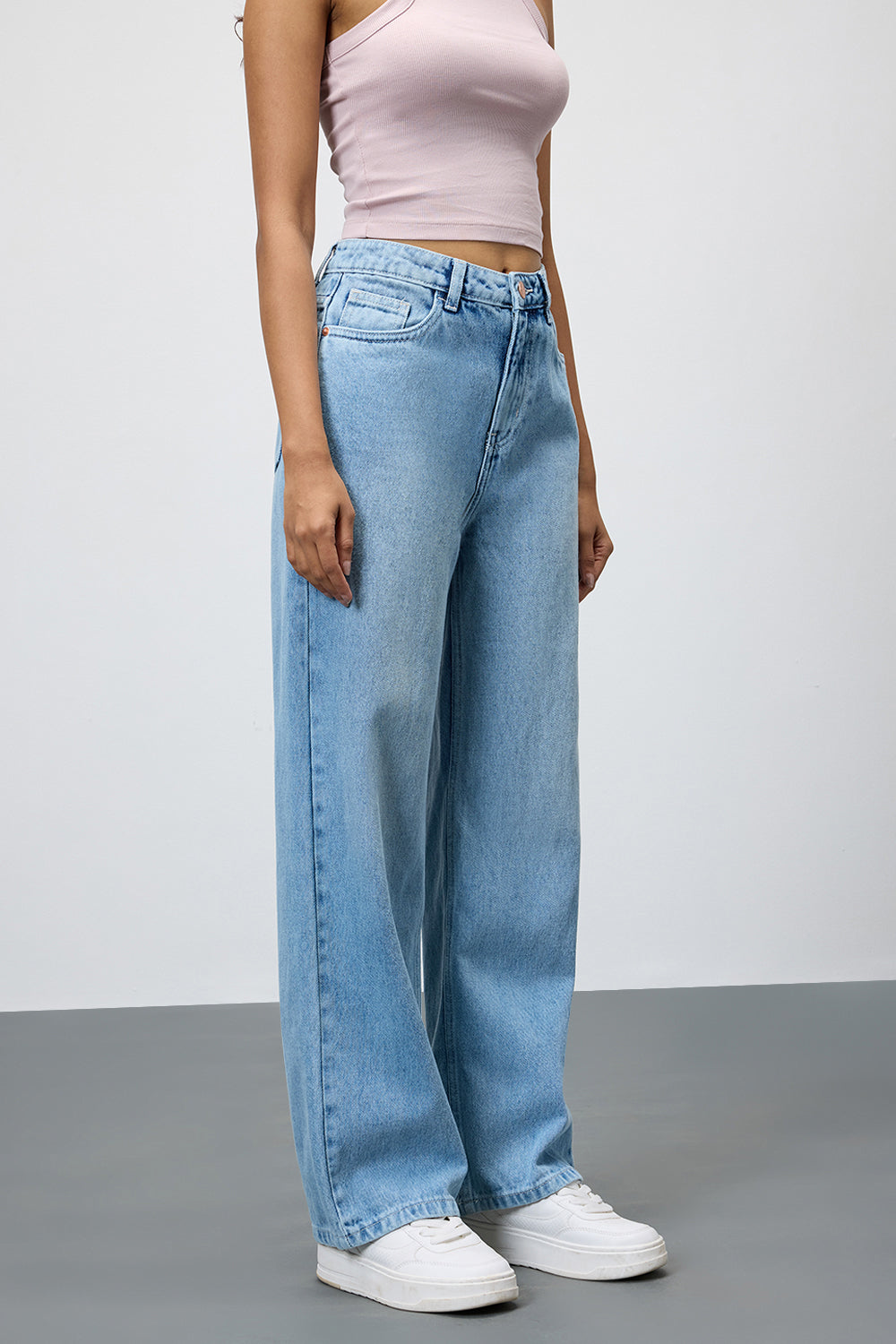 Periwinkle Blue Women's Straight Jeans