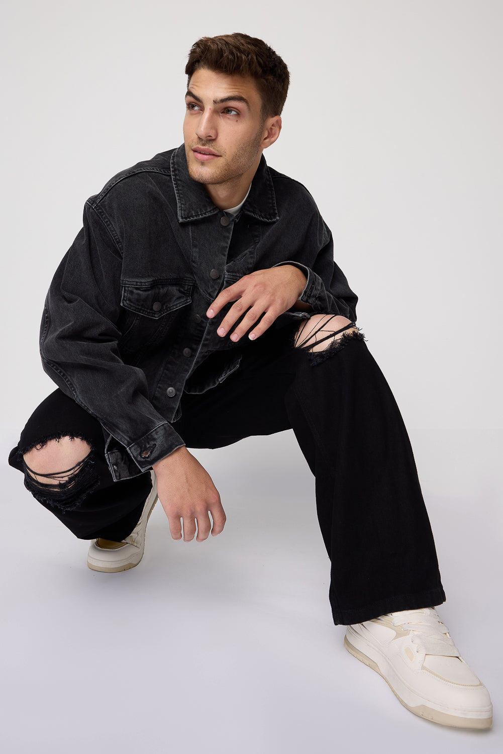 Ash Wash Men's Wide Fit Jeans