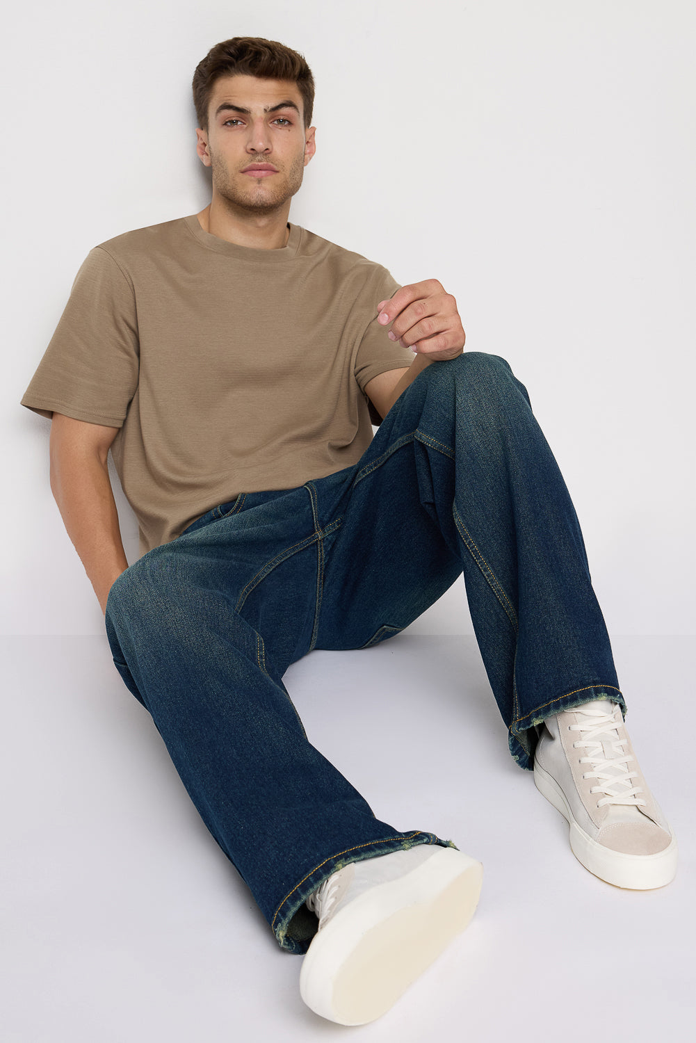 Deep Sea Men's Baggy Straight Fit Jeans