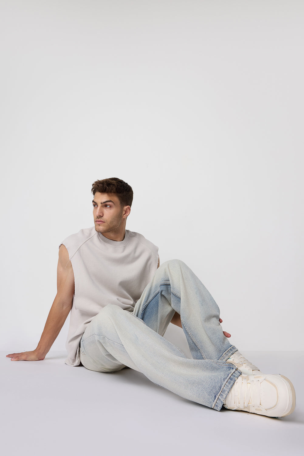 Urban Wash Blue Men's Baggy Straight Jeans