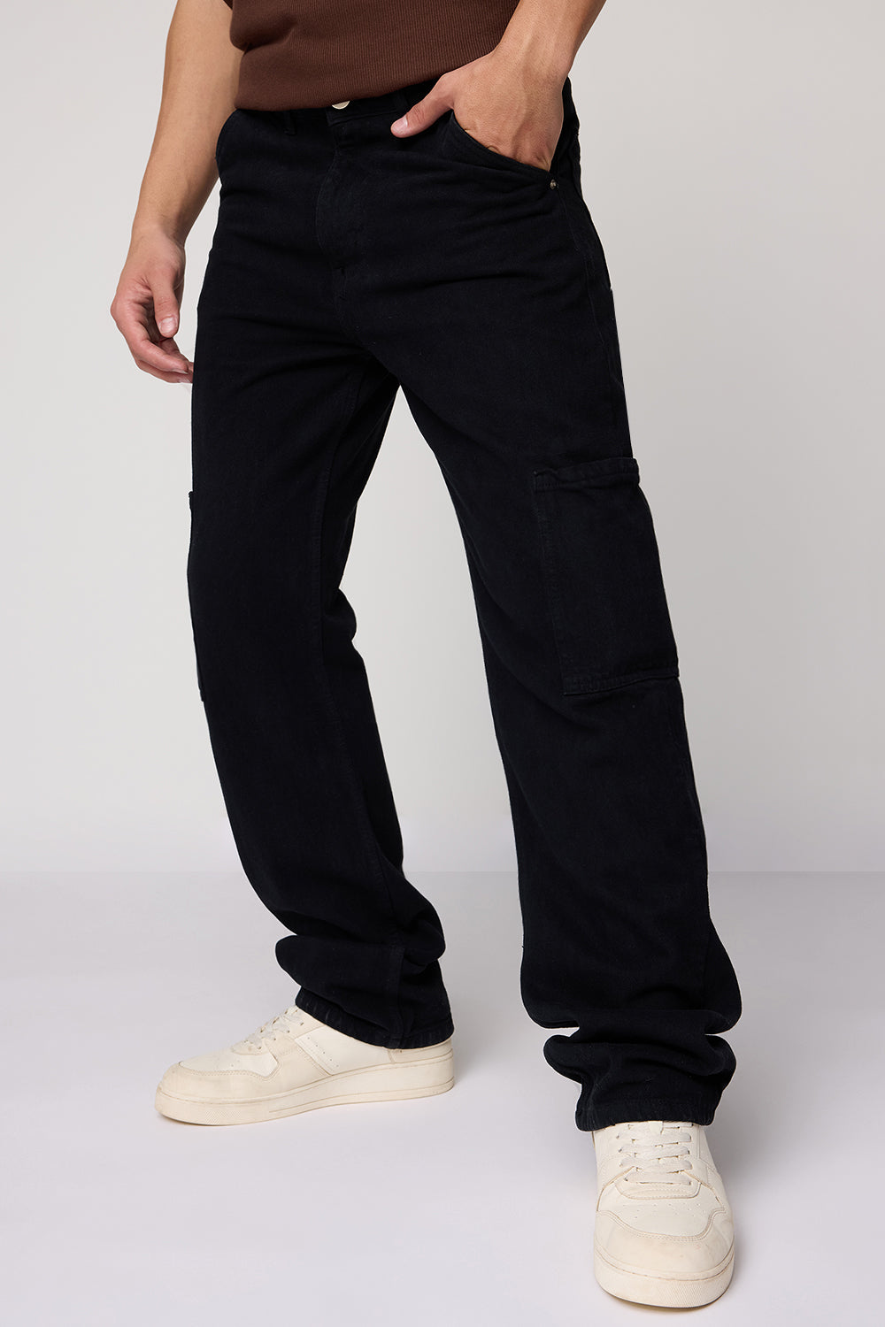 Ash Utility Men's Straight Cargo Jeans