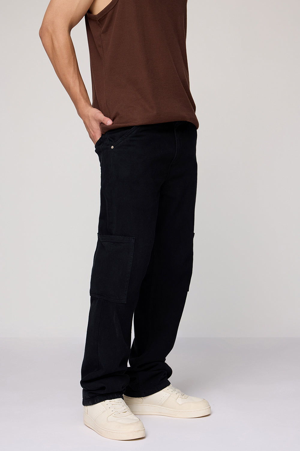 Ash Utility Men's Straight Cargo Jeans