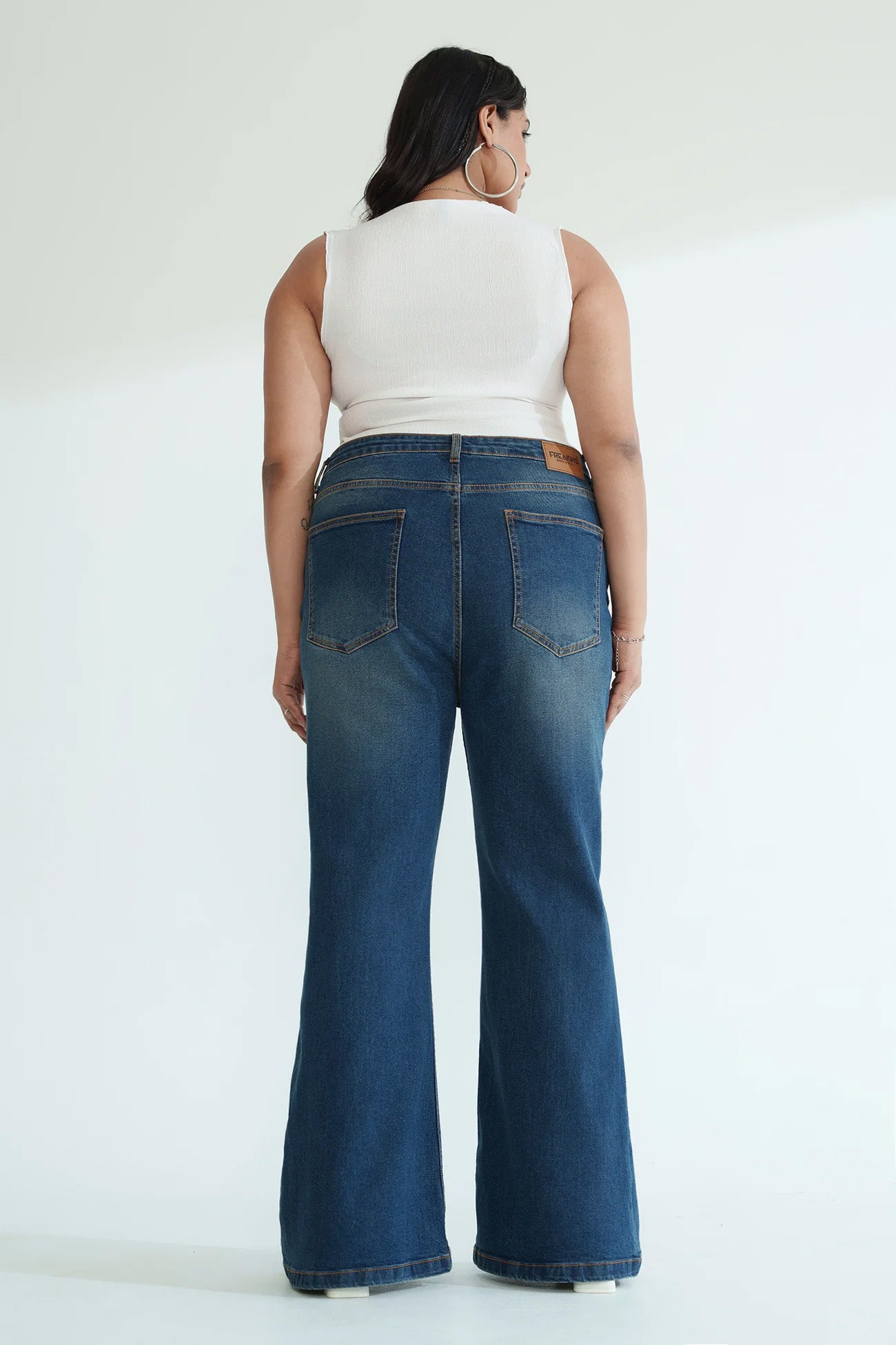 Curve Vintage Blue Stretch Bootcut Jeans