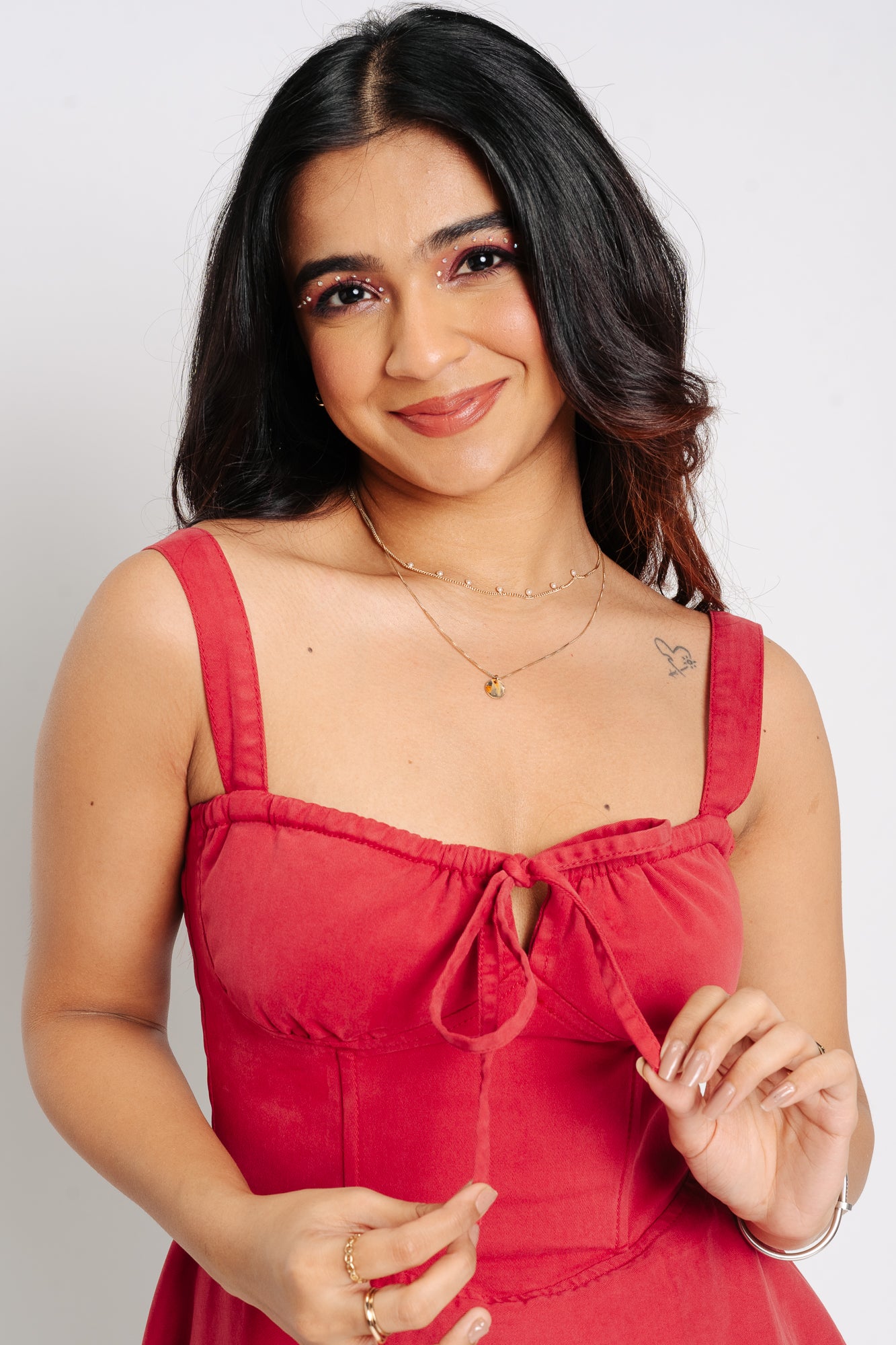 Princess Treatment Red Women's Long Fit and Flare Dress