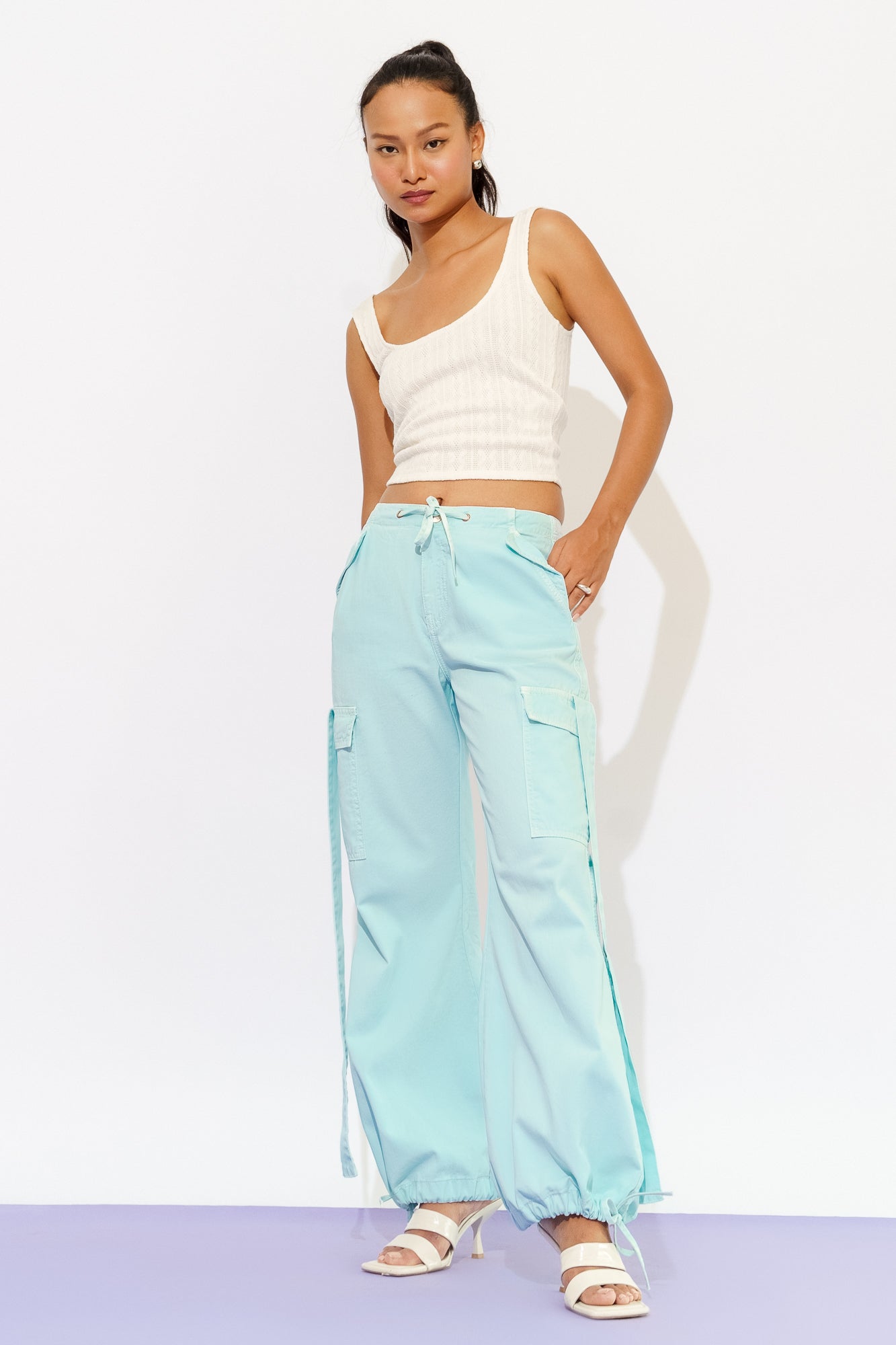 Sky Low Waist Baggy Joggers