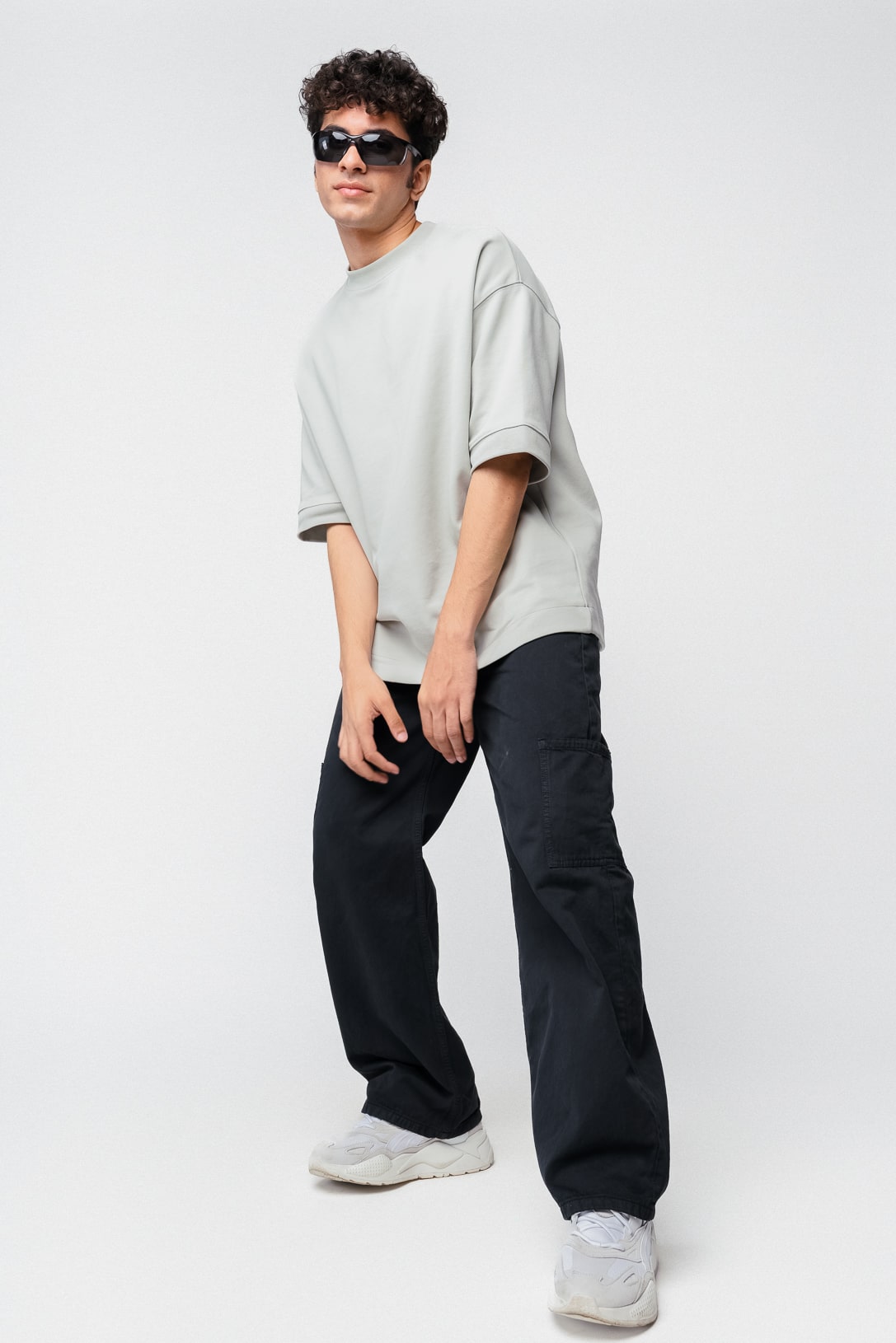 Slate Men's Straight Cargo Jeans