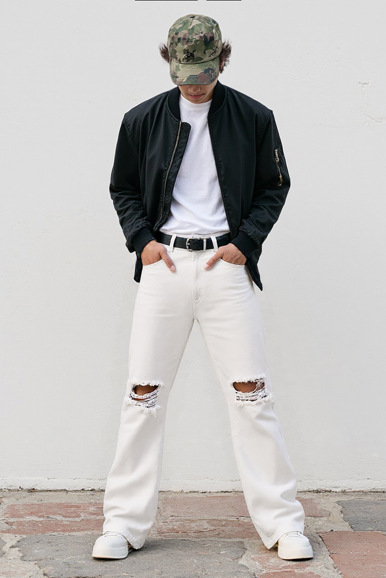 Easy White Men's Straight Fit Jeans