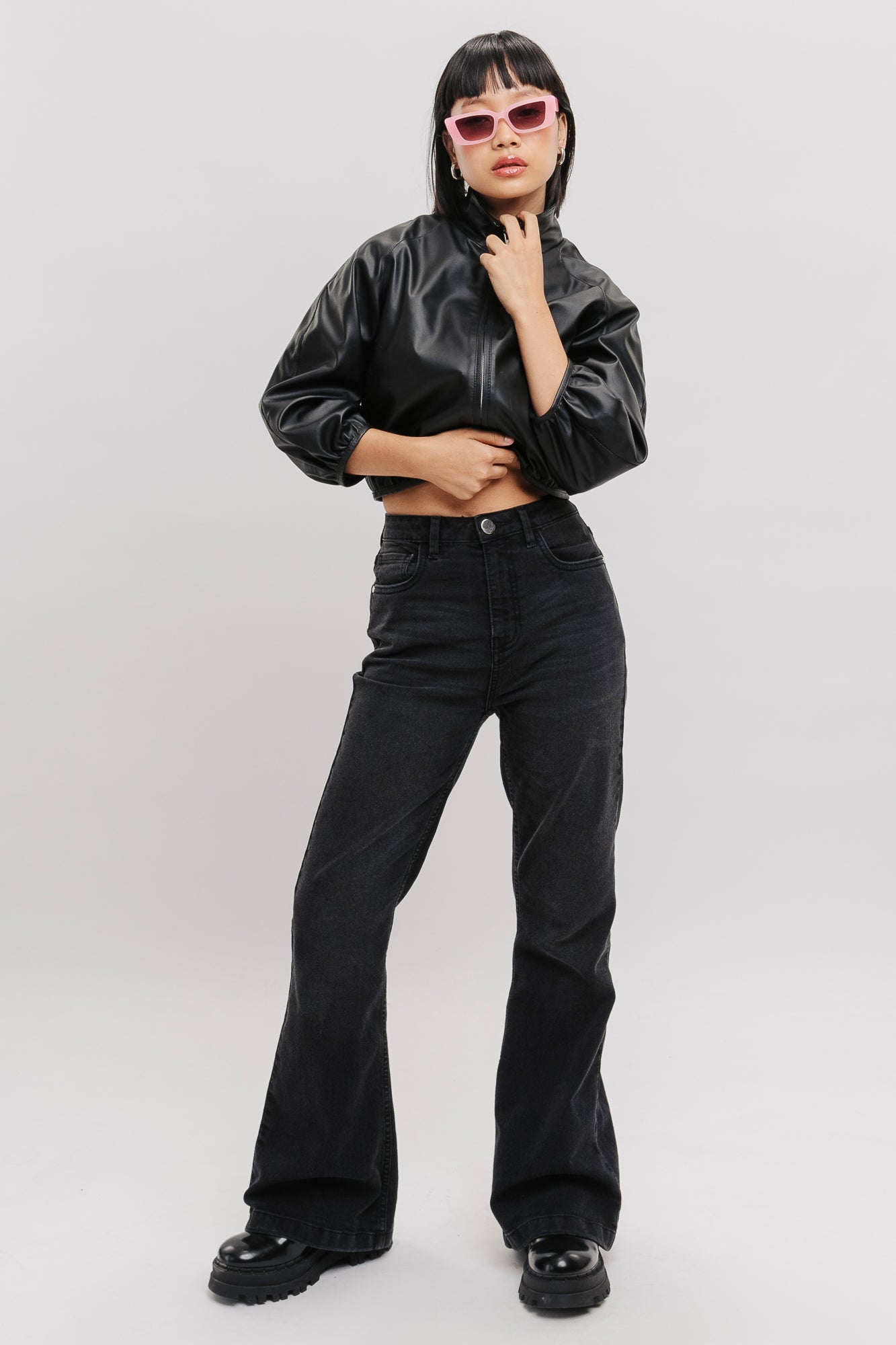 Pitch Black Women's Bootcut Jeans