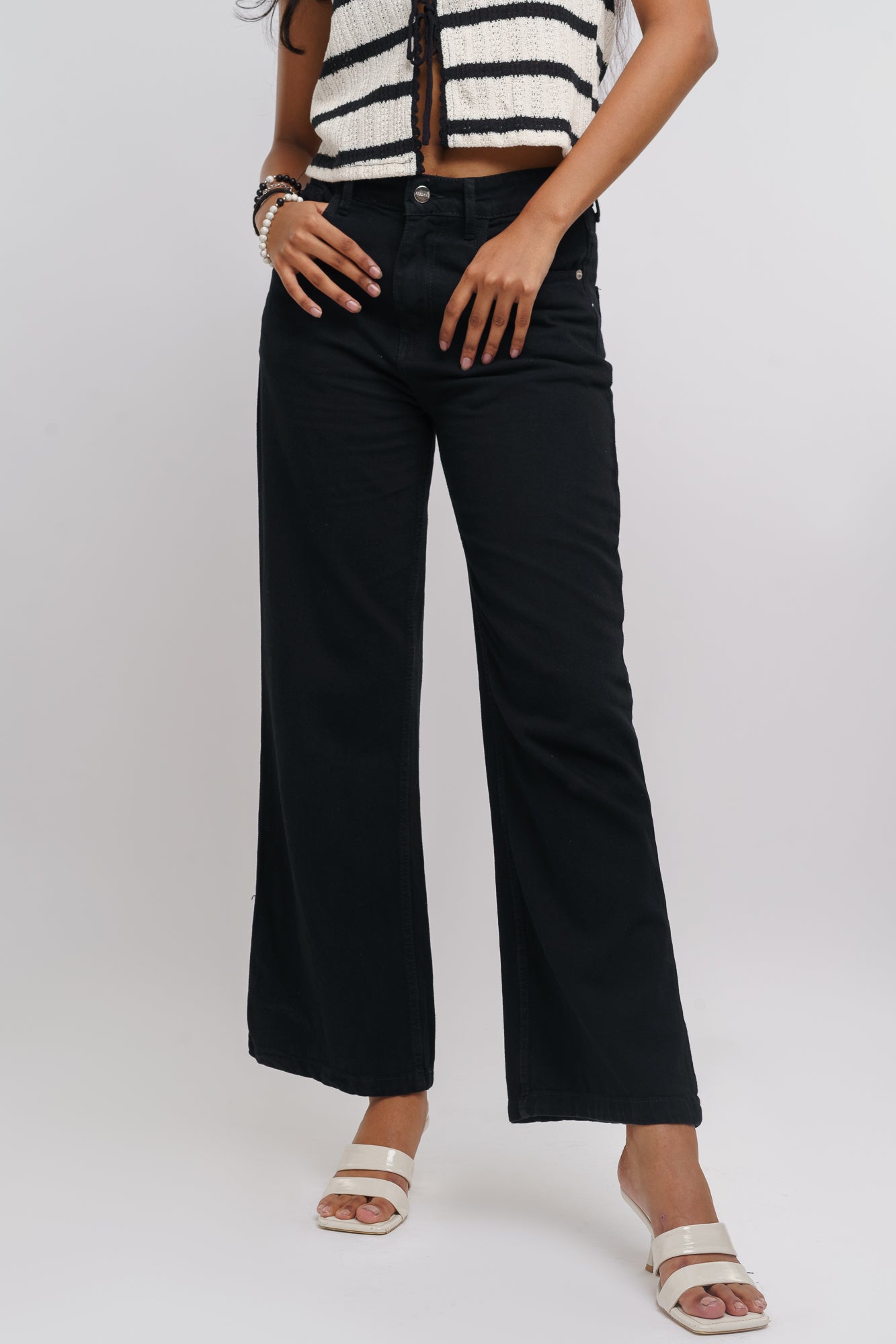 Black Women's Straight Jeans