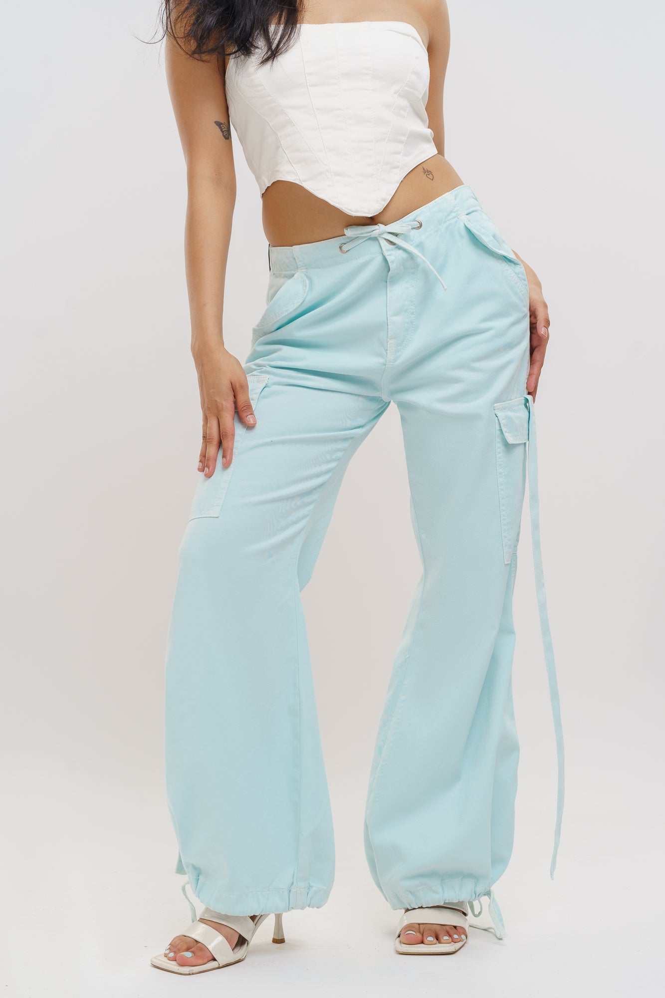 Sky Low Waist Baggy Joggers
