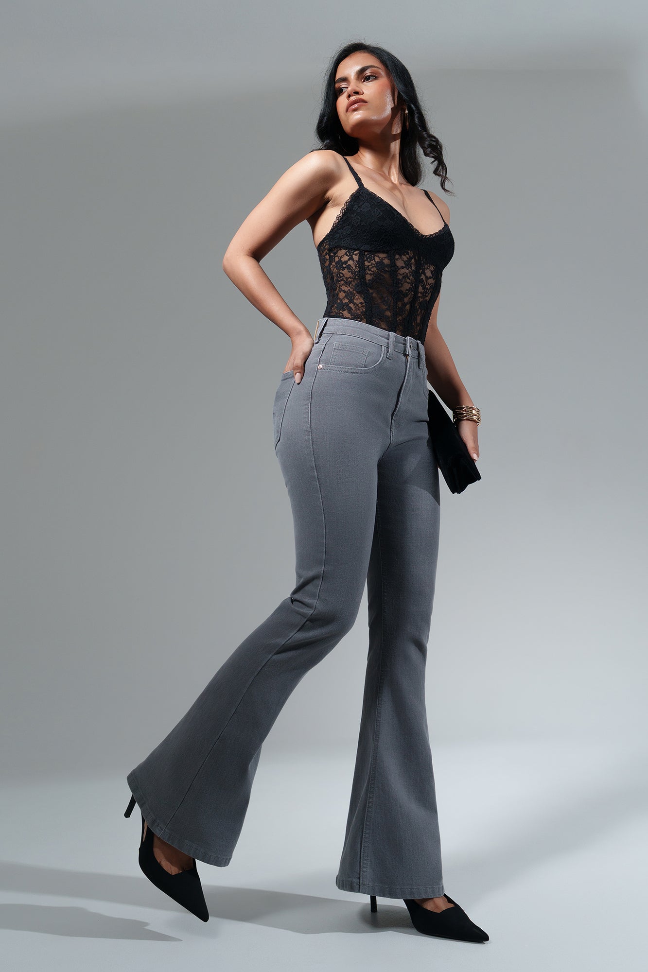 Cloud Grey Women's Bootcut Jeans