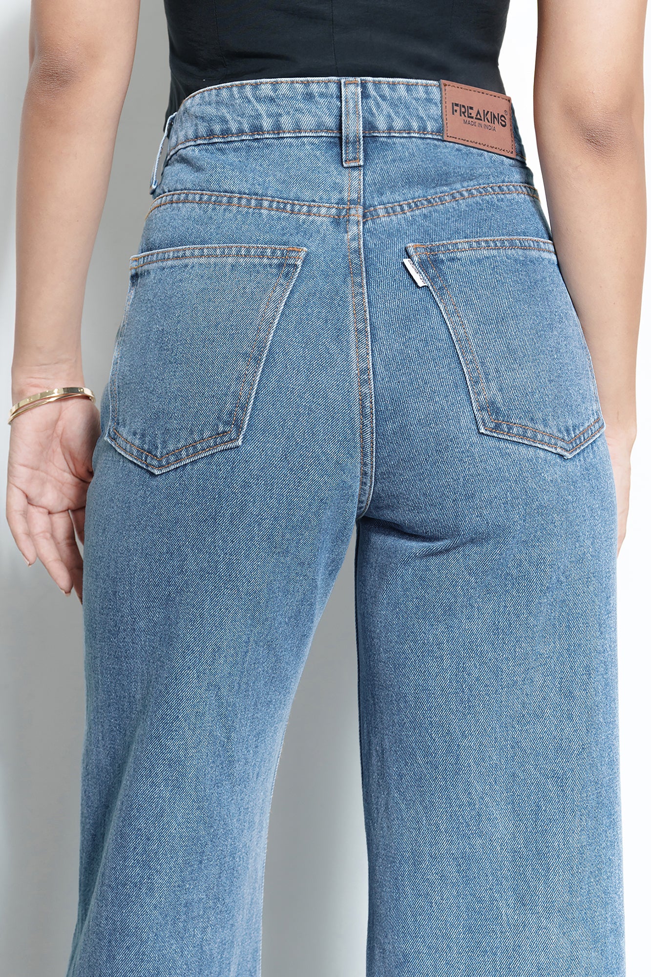 Ombre Blue Wide Jeans